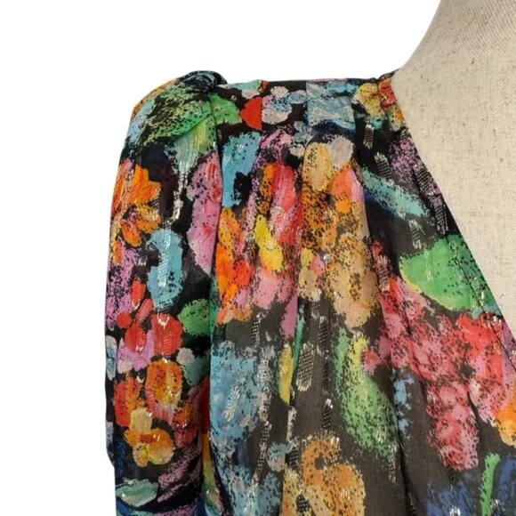 The Kooples Tokyo Night Floral Print Wrap Dress - Picture 6 of 8